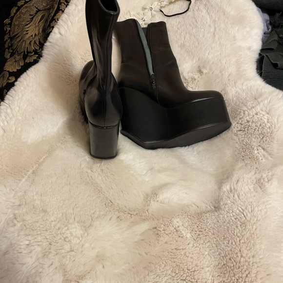 Ash leather Platform Booties Boots - Picture 4 of 12